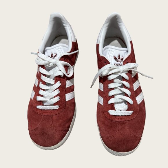 Adidas Gazelle Shoe - Burgundy - Size W6.5 / M5.5 - Gently Used, Great Condition - Picture 2 of 7